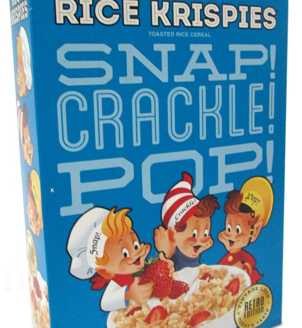 Snap Crackle Pop Cereal Box