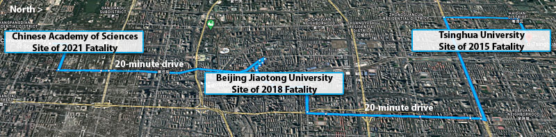 Beijing Lab Accidents Map