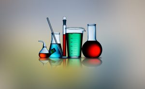Chemicals in glassware